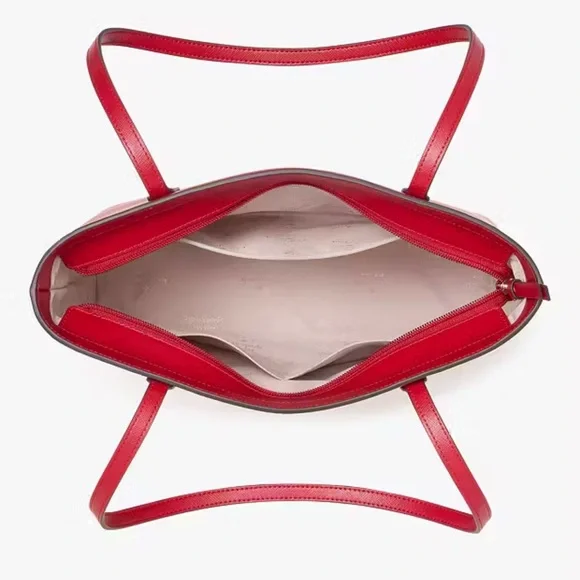 NWT ♠️ kate spade ♠️ Jana Medium Tote - Perfect Cherry 🍒 (Red) - Picture 13 of 13